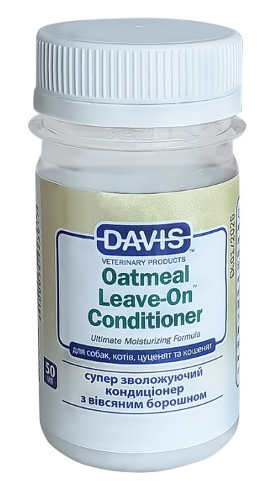 Davis Вівсяне борошно (Oatmeal Leave-On) 3:1 кондиціонер для собак і котів, 50 мл