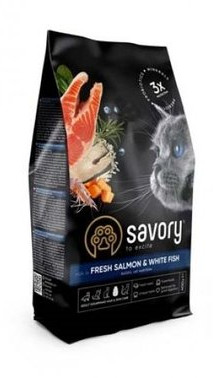 Savory Adult Cat Gourmand Fresh Salmon & White Fish (0.4)