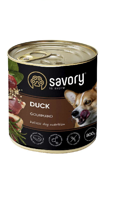 Savory Dog Gourmand качка 800 гр