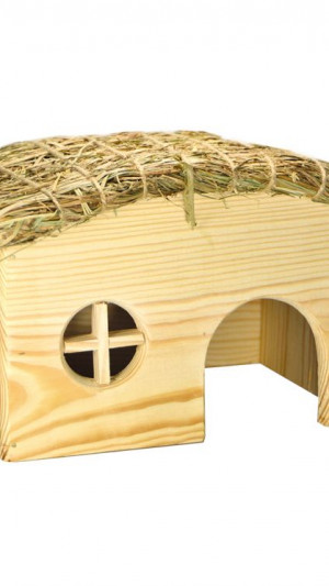 Будинок під соломою для шиншили(25*15*15)