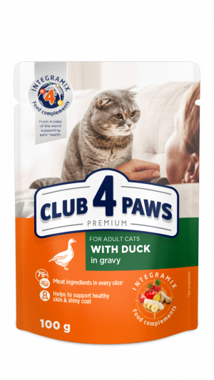 CAP Premium вологий корм для котів з качкою в соусі  0,1 кг