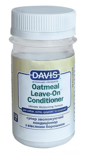 Davis Вівсяне борошно (Oatmeal Leave-On) 3:1 кондиціонер для собак і котів, 50 мл