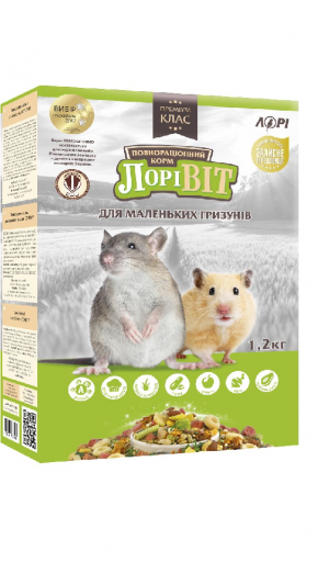 ЛоріВІТ для малих гризунів 1200 г, повнораціонний корм
