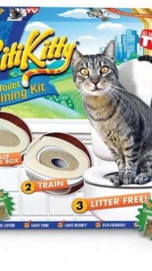 Накладка на унітаз Vo-Toys для привчення до туалету кота