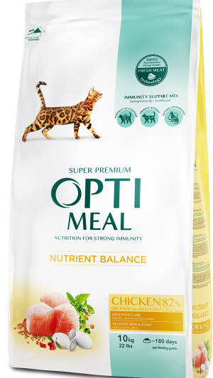 OPTIMEAL сухий корм для котів - курка (10)