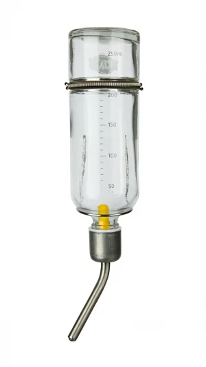 Поїлка для гризунів скляна 250мл