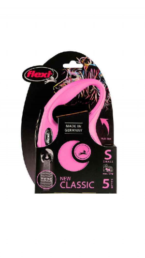 Рулетка NEW CLASSIC S 5m/15kg (лента) рожева